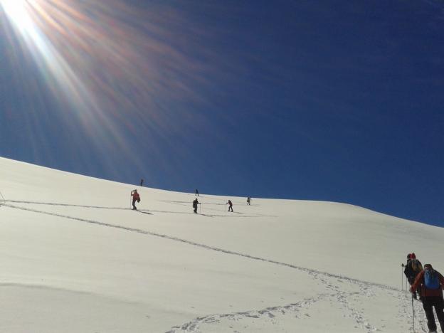 Arrivée au col des Tentes, parc national des Pyrénées