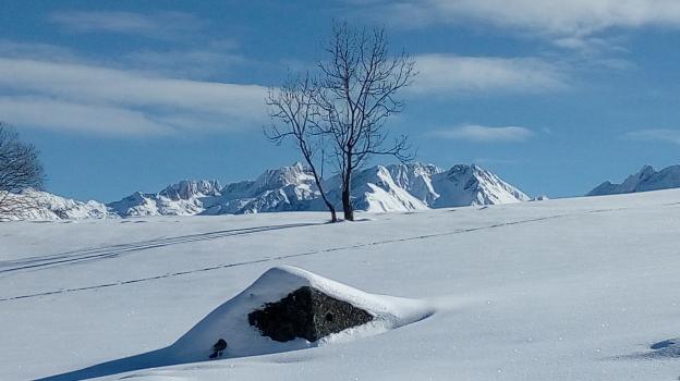 vue plein Est vers massif du Néouvielle pyrénées