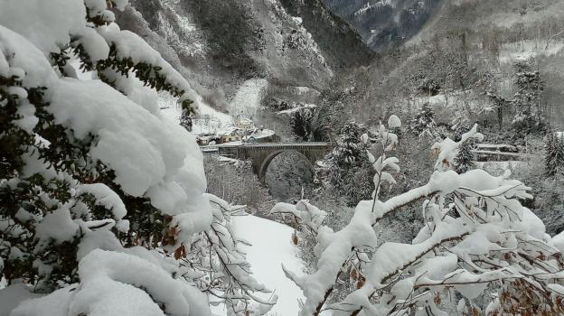 pont Napoléon; quartier thermal Luz-saint-sauveur pyrénées