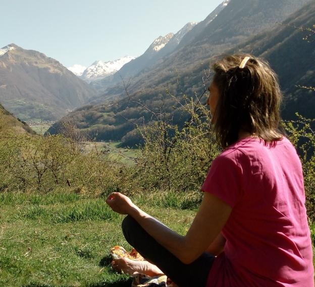séance étirements-yoga en Montagne pyrénées